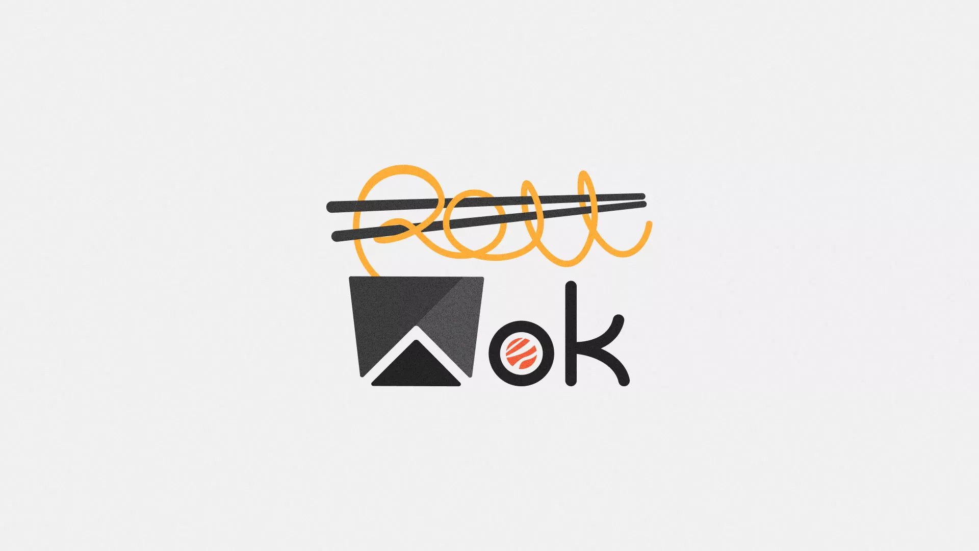 Разработка логотипа суши-бара «Roll Wok Club» в Каменск-Шахтинске